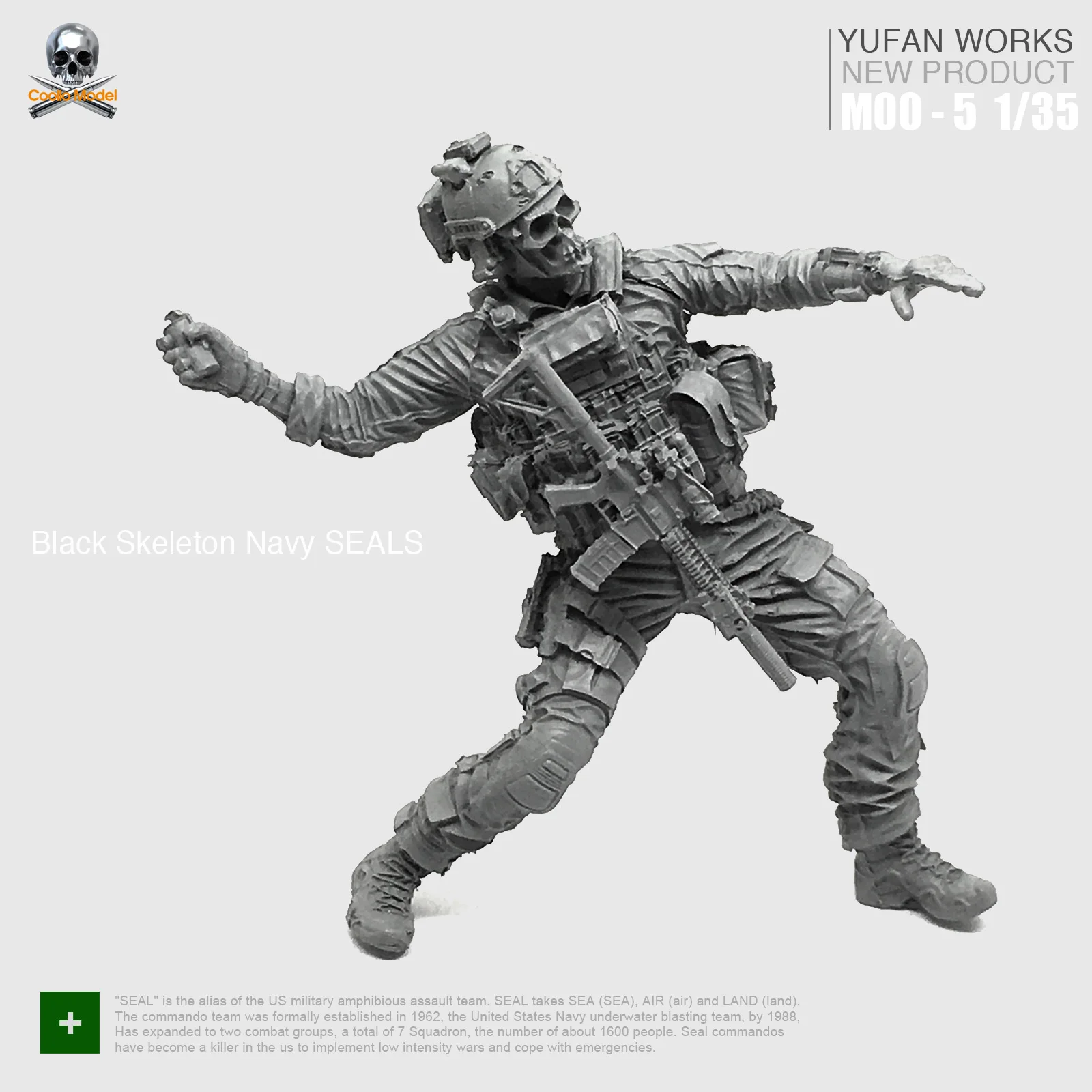 Модель Yufan 1/35 полимерная сборная фигурка солдатика США Военная печать