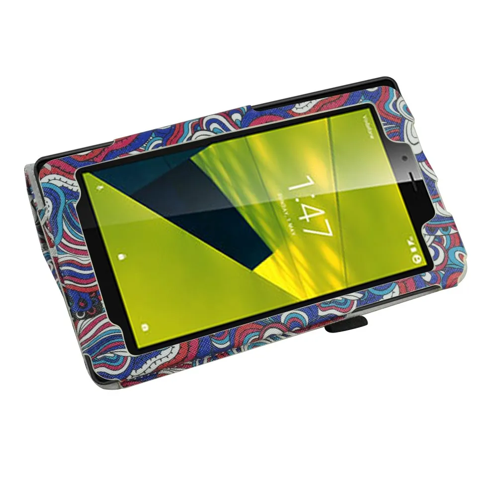 Чехол для планшета Alcatel pixi 4 7, чехол-книжка с подставкой, чехол из искусственной кожи для планшета " Vodafone Smart Tab Mini 7