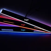 Eosuns LED перемещение двери потертости Nerf бары и Бег Панели порога свет накладками для Chevrolet Cruze Aveo Trax Паруса Малибу