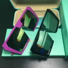 Большие оправы градиентные большие солнечные очки солнцезащитные очки Квадратные брендовые дизайнерские винтажные женские модные солнцезащитные очки Oculos De Sol UV400