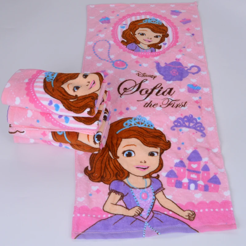 Япония София Милая принцесса хлопок дети девушка лицо полотенце для волос подарок на день рождения