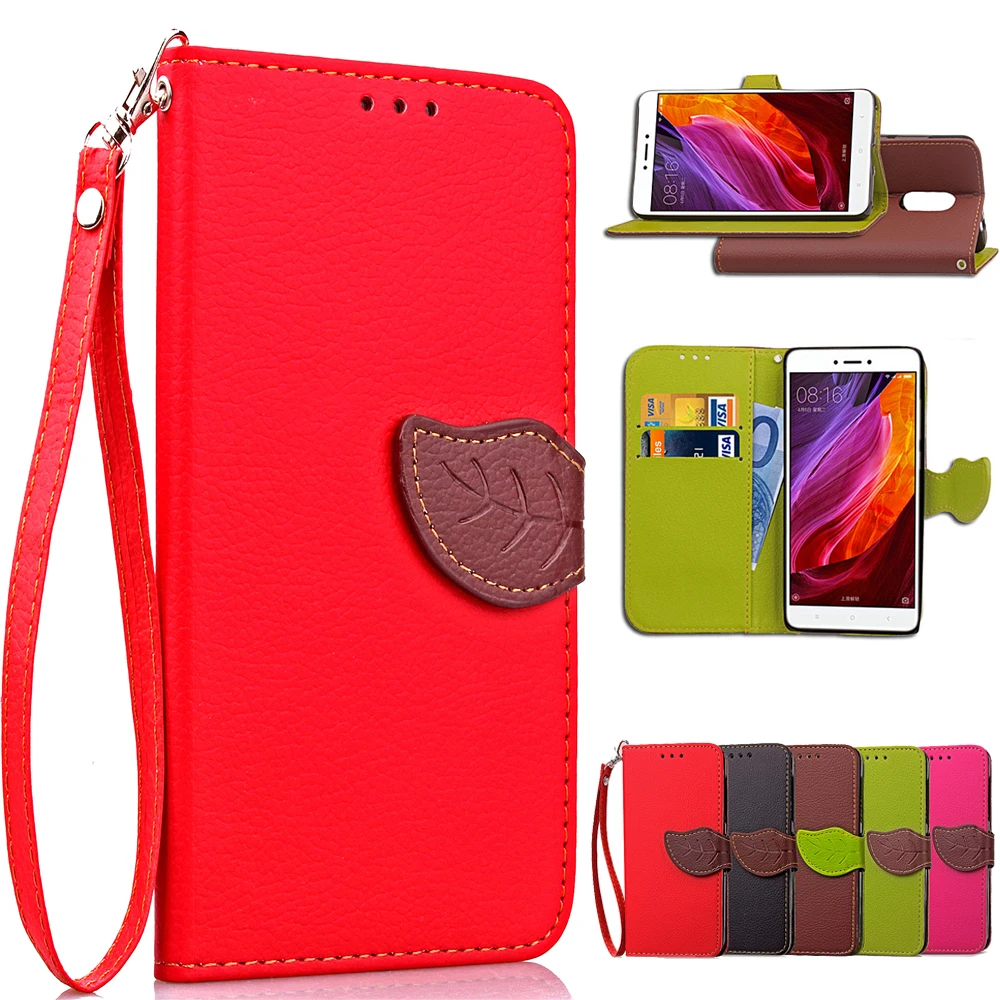 

Leather Phone Case For XiaoMi Redmi Note 4 Luxury Wallet Leather Stand Card Holder Cover For Hongmi Note 4X Phone Bag Cases