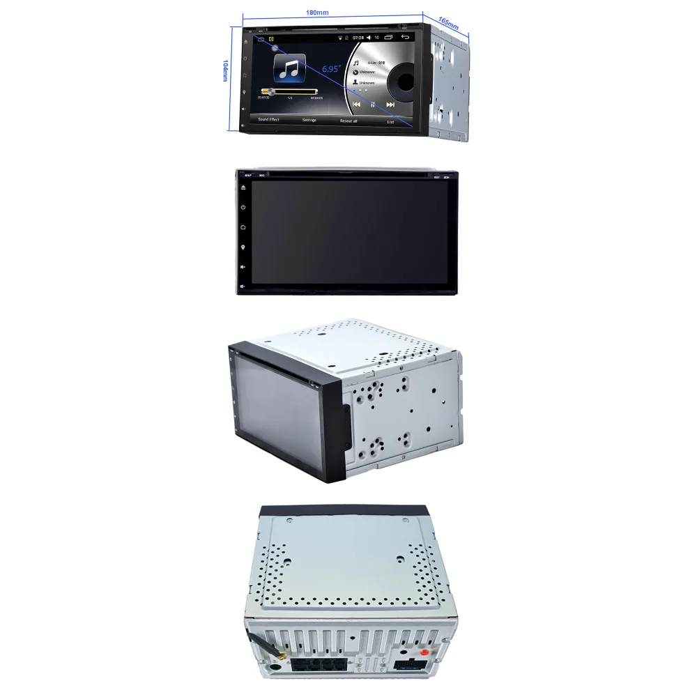 Flash Deal 2 Din Android Universal Car DVD Player Car Stereo 6.95 Inch 2G/32G QuadCore Autoradio GPS Navigation 2