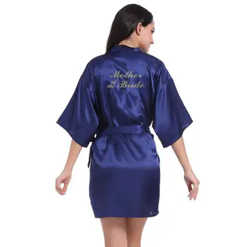 

Summer NEW Night Gown Women Sleepwear Rayon Kimono Bathrobe "Mother of the Bride"Wedding Robe Leisure Nightgown S M L XL XXL