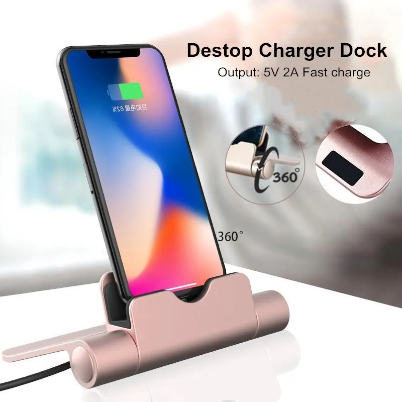 SZYSGSD Зарядная база док станция для iPhone X 8 7 6 USB кабель синхронизируемая подставка
