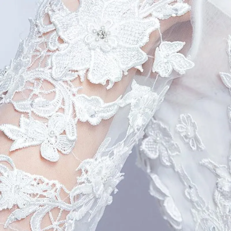 Ruthshen Высокий Низкий Летние Свадебные платья 2018 Рубашка с короткими рукавами