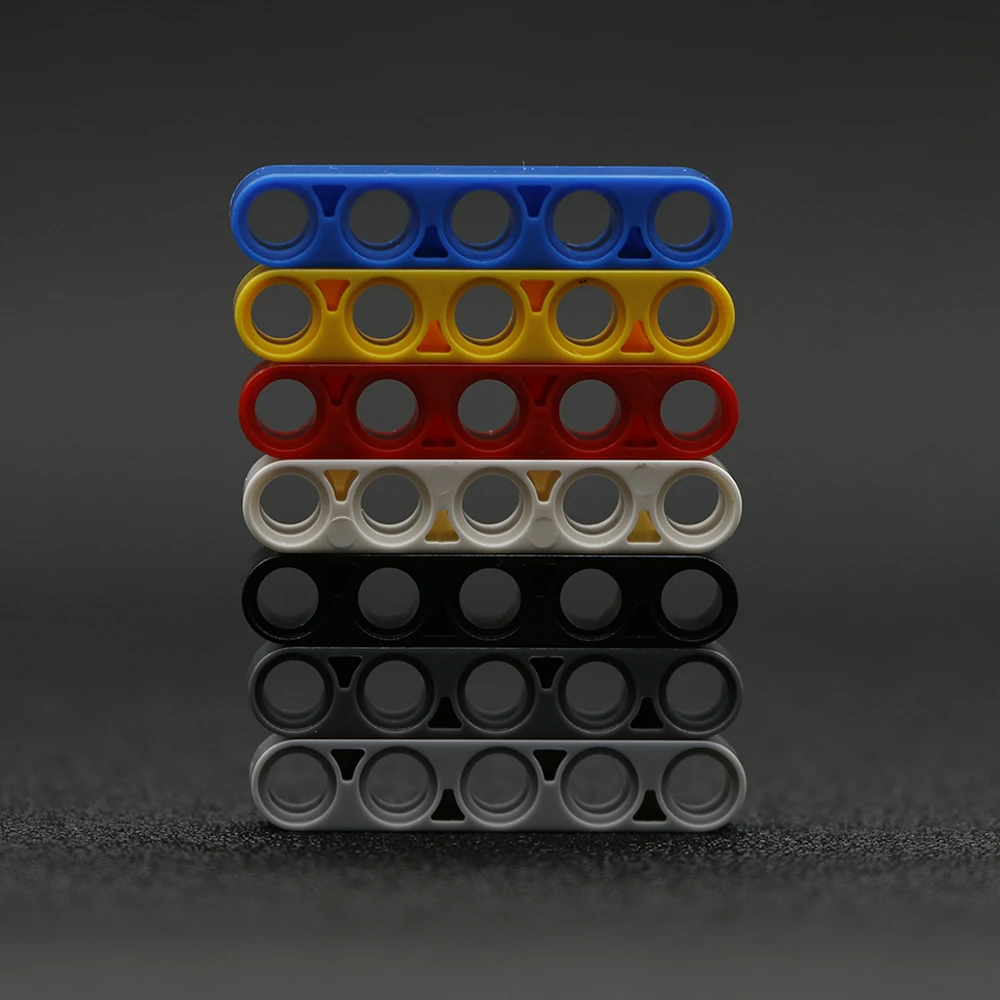 100 шт кубики MOC Technic parts Liftarm 1x5 толстый пучок малыш Сделай Сам обучающая игрушка