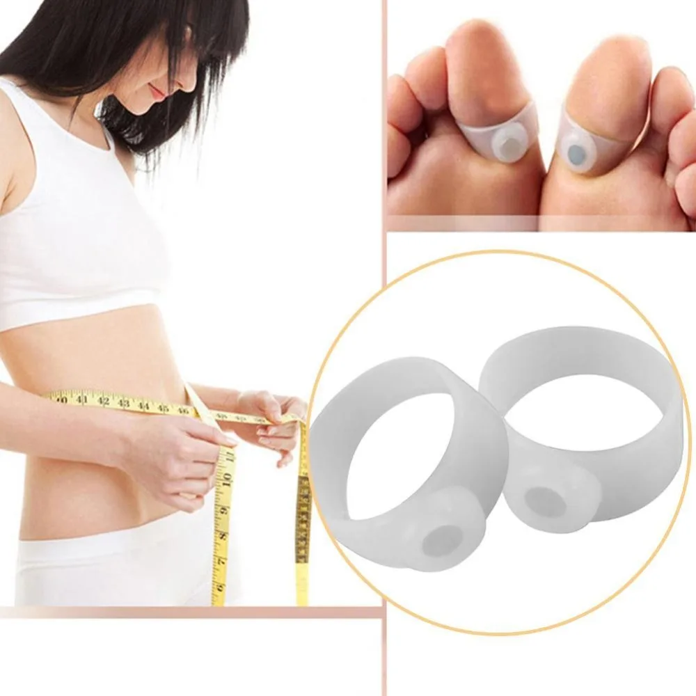 1 пара массажных форм для похудения женские модные силиконовые магнитные кольца для ног