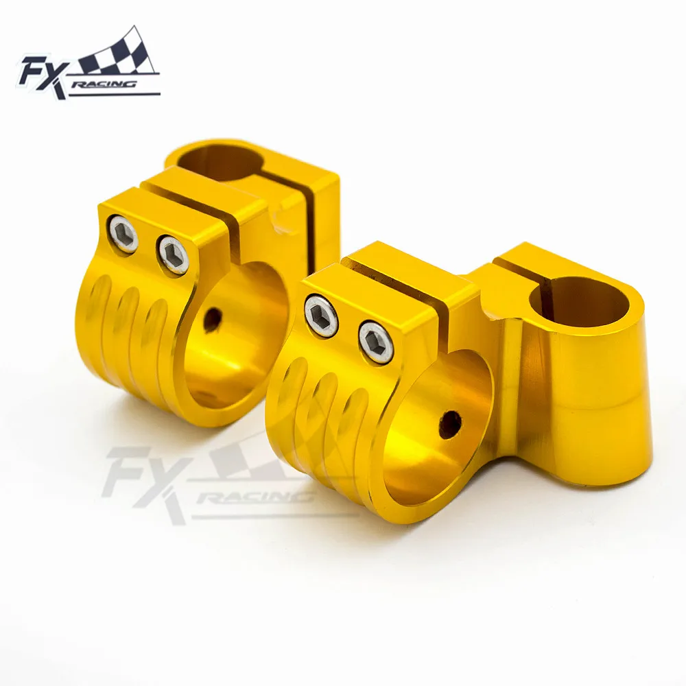 

Gold 22mm CNC Raiser Handlebar Clip On Motorcycles Handlebar Clip On Heads Clamp Fork 31mm-54mm 33mm 35mm 36mm 41mm 43mm 51mm
