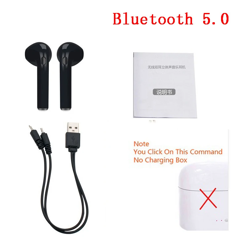 Ondular Lío miseria I7 TWS Mini auriculares inalámbricos Bluetooth V5.0 auriculares Duble Call  Sport auriculares portátiles con caja de Carga VS i9 i10 i11 tws _ -  AliExpress Mobile
