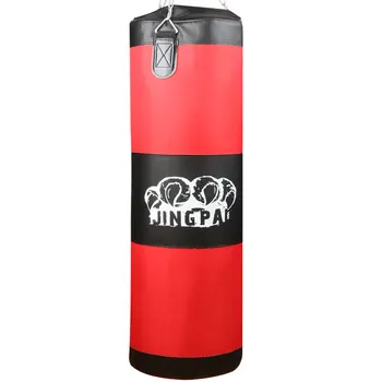 

100cm Red Empty Sandbag Training Fitness MMA Boxing Bag Hook Hanging Kickbox Fight Bag Sand Punching Bag Sandbag weight training