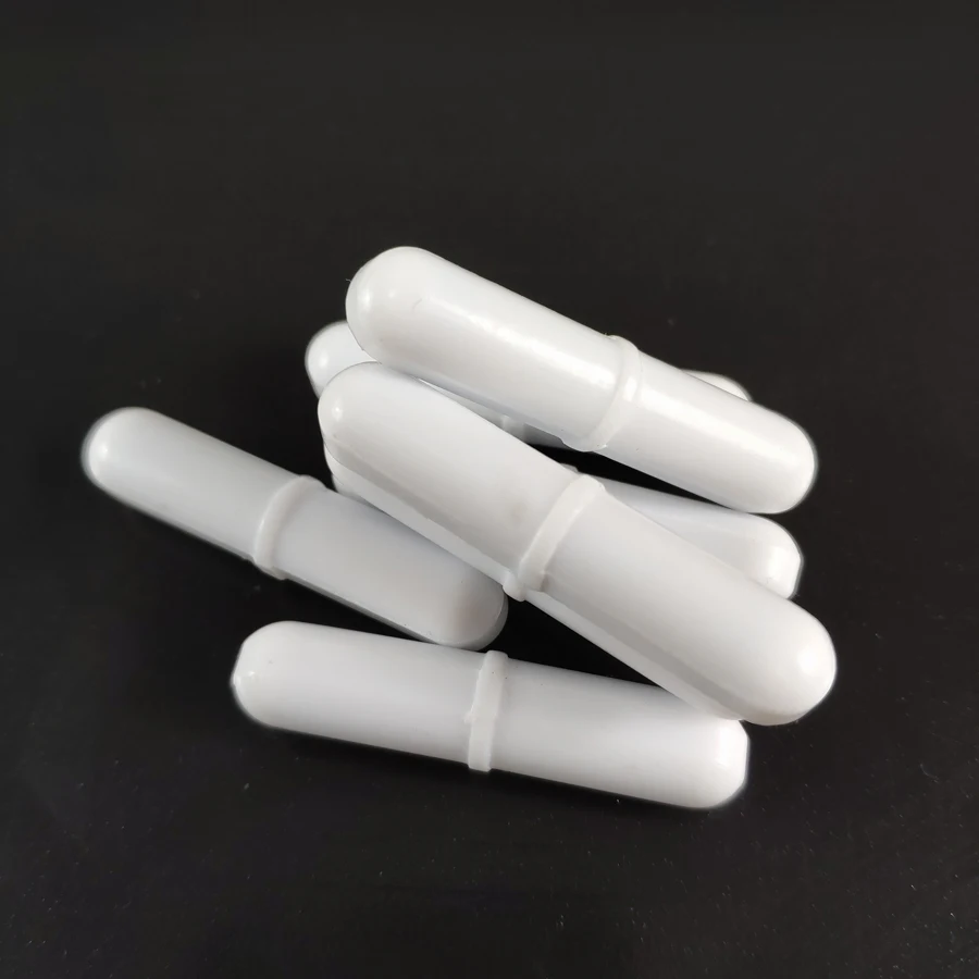 

Free shipping ,B9*56 MM 3pcs PTFE Magnetic Stirrer Mixer Stir Bar With Pivot Ring White Color