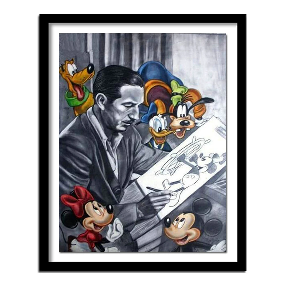 

5D Diamond Painting Cartoon Man Mouse Room Decor Needlework Crafts Gift DIY Diamond Embroidery Full Crystal Painting R24