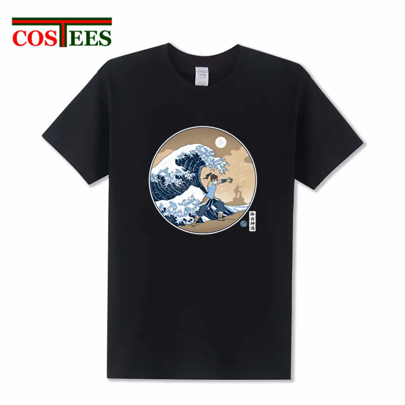 La Gran Ola DE LA CIUDAD DE LA REPÚBLICA camiseta hombres la leyenda de korra camiseta Vintage moda ocio camiseta casual camiseta retro