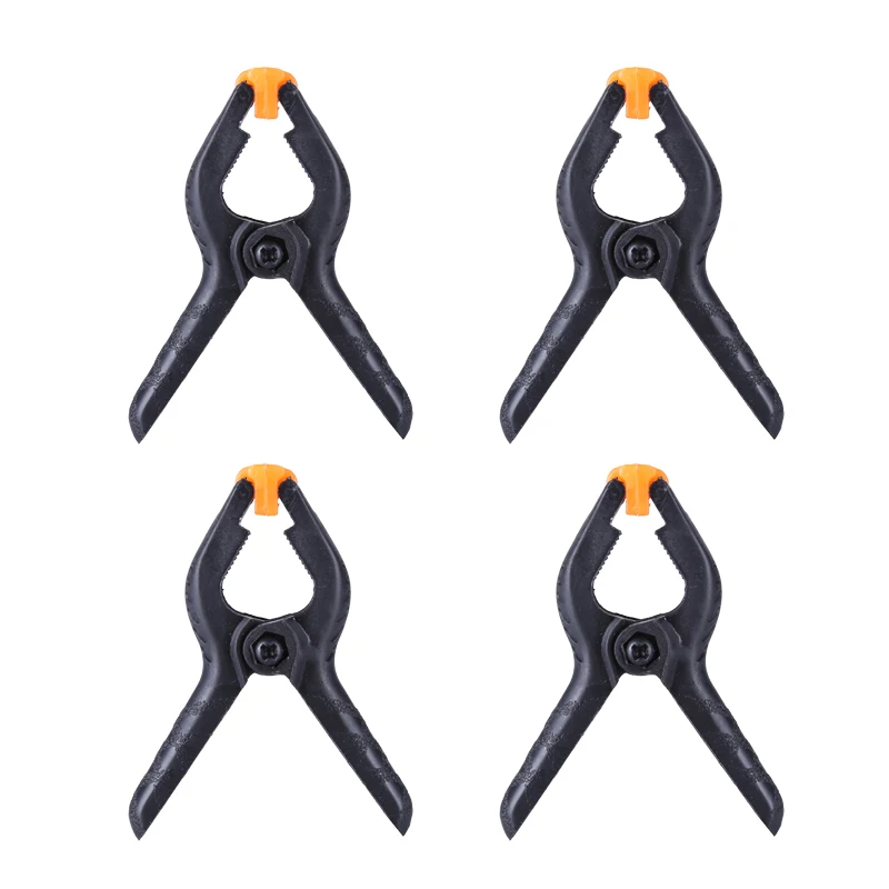 

4pcs/lot 2inch A-type Plastic Nylon Clamps For Woodworking Spring Clip Photo Studio Clamp Grampo DIY Tools Abrazadera