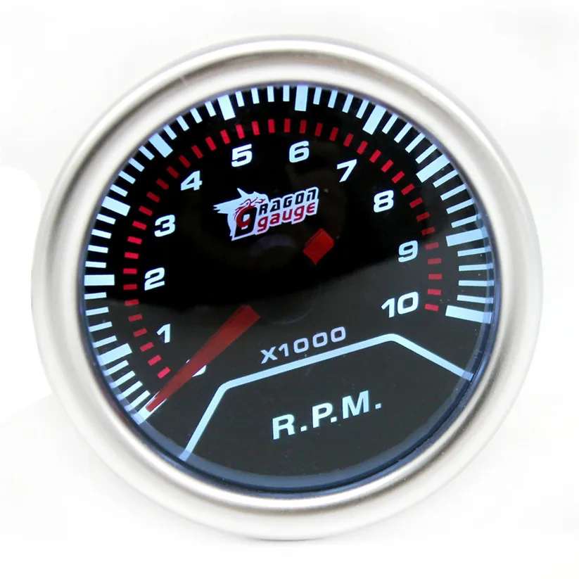 CARPRIE Tachometers 2 Inch 52MM Universal Red LED Tachometer Car Gauge