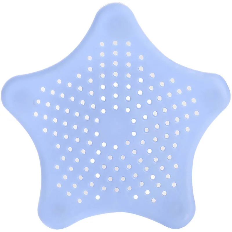 1 pcs Bathroom toilet hair Filter Silicone sucker Kitchen sink bathroom sewer Pentagram Anti-blocking Sink bathroom accessories