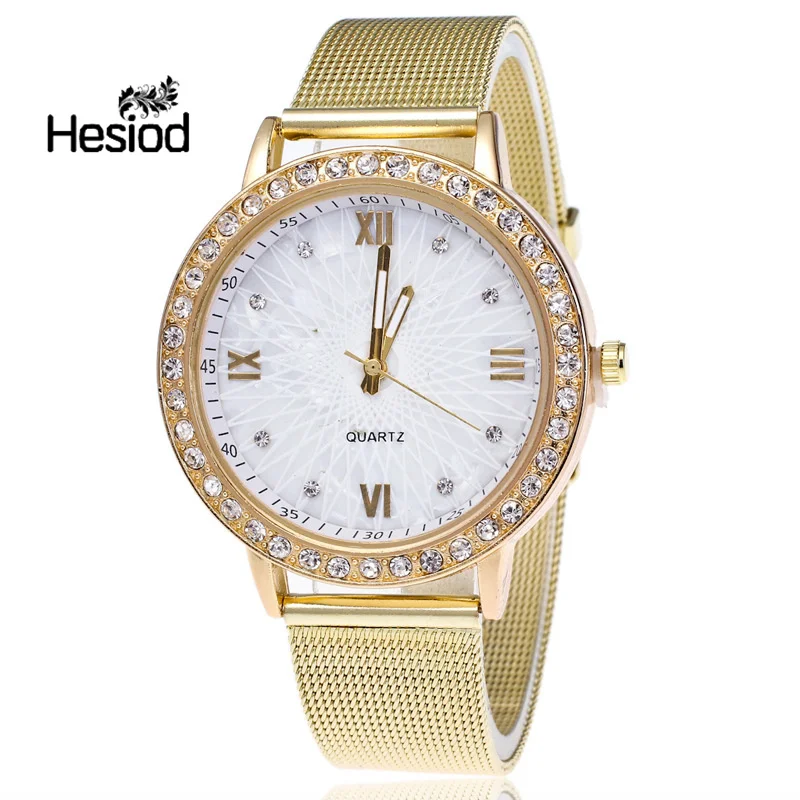 

Wholesale Luxury Rhinestone Watch Women's Gifts For Girl Full Stainless Steel Rhinestone Wrist Watches