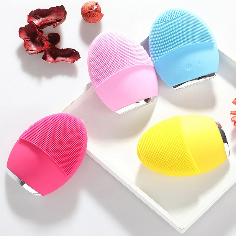 Sonic Electric Facial Cleansing Brush Waterproof Power Facial Cleanser Rechargeable Massager Anti Aging Face Skin Care Tools