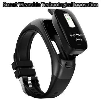 

32 GB U Disk smart Bracelet USB Flash Drive Silicone Heart Rate Smart Bracelets Blood Pressure measurement wristband Fitness