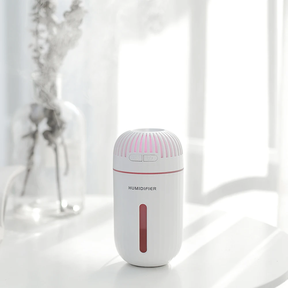 

310ML aromatherapy air humidifier car USB charging ultrasonic humidifier aroma diffuser multi-function led light home office