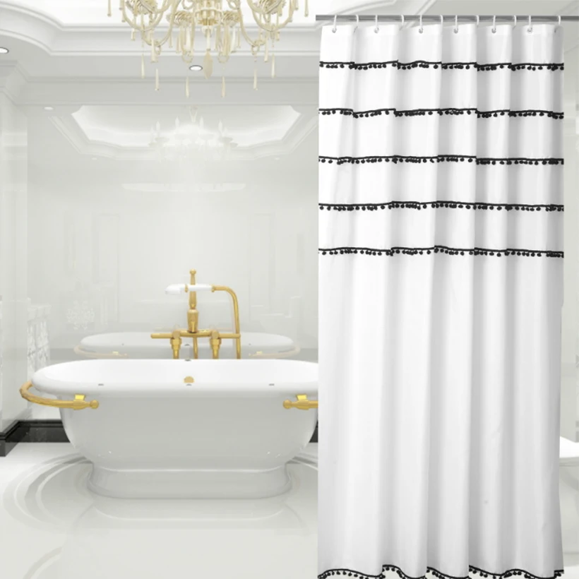 

Shower Curtain 180cm Anti Bacterial Waterproof Polyester Fabric Bathroom Shower Curtain Home/Travel/Hotel Shower Curtain D20