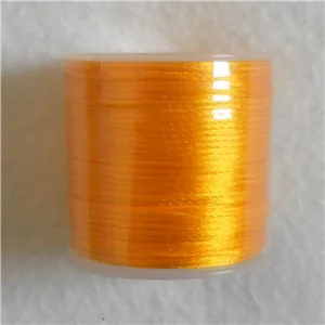 Chenkai 50 метров 1,5 мм нейлоновый атласный шнур для DIY силиконовый детский Прорезыватель для зубов ожерелье ювелирные изделия игрушки аксессуары(16 цветов - Цвет: Gold