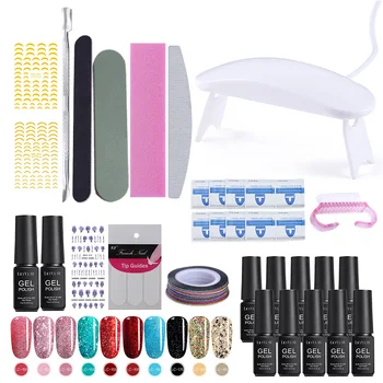 

LILYCUTE Nail Full Set UV LED Lamp Dryer With Nail Gel Polish Kit Soak Off UV Gel Polish Electric Nail Drill for Nail Art Tools
