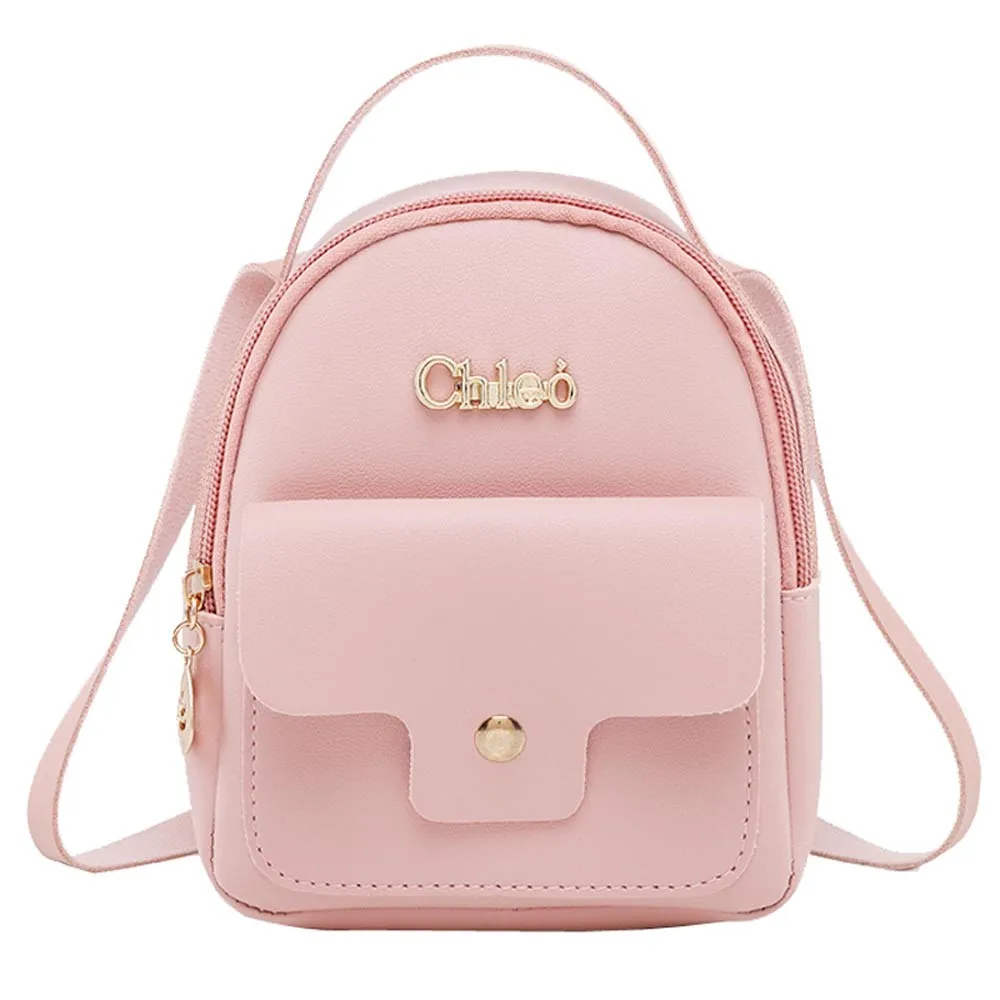 2018 New Brand Design Fashion Ladies shoulders Small Backpack Letter Purse Mobile Phone Bag-in ...