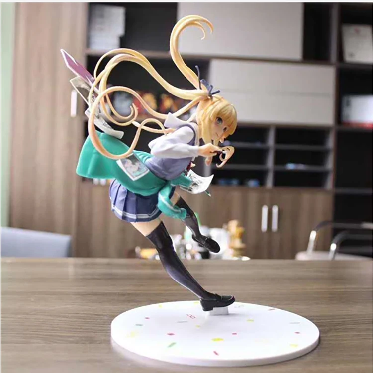 Японское аниме Saenai Heroine No Sodatekata Eriri Спенсер Sawamura Book Ver. Фигура из ПВХ Игрушечная