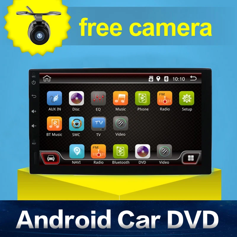 

2 Din 7'' For Nissan Android 7.1 16GB ROM Car Radio Stereo GPS Navigation WiFi 1024*600 Touch Screen Free map & rear view camera