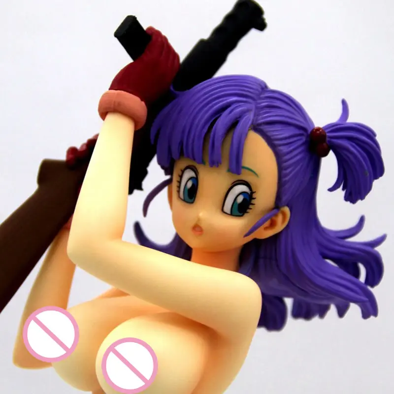 22 см Dragon Ball Gals фигурки GG Bulma GG GK модель GK голая фигурка для взрослых Аниме - Цвет: Фиолетовый