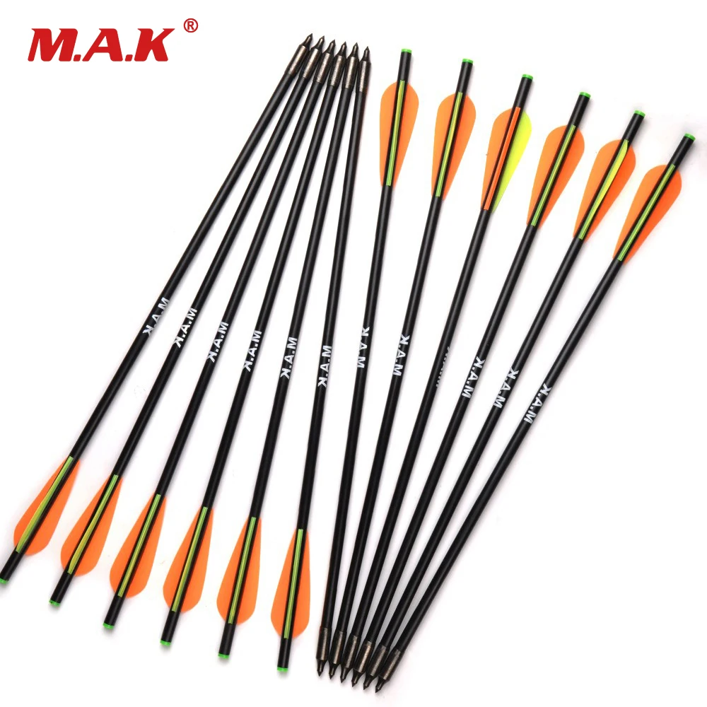 

17/20 Inches Fiberglass Crossbow Arrows with Diameter 8mm Outer-type Tips Bolts for Shootting and Hunting