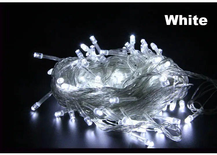 10M-100LED-220V-White
