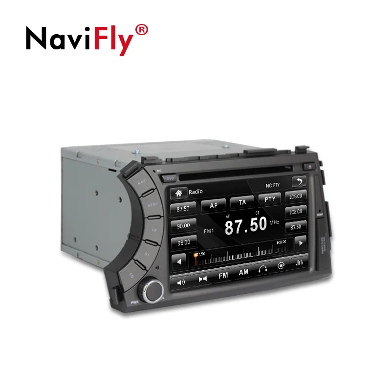Clearance NaviFly 2 Din Car DVD multimedia radio player for ssangyong kyron/Actyon with Car GPS navigation RDS BT DVR video 1080P 2