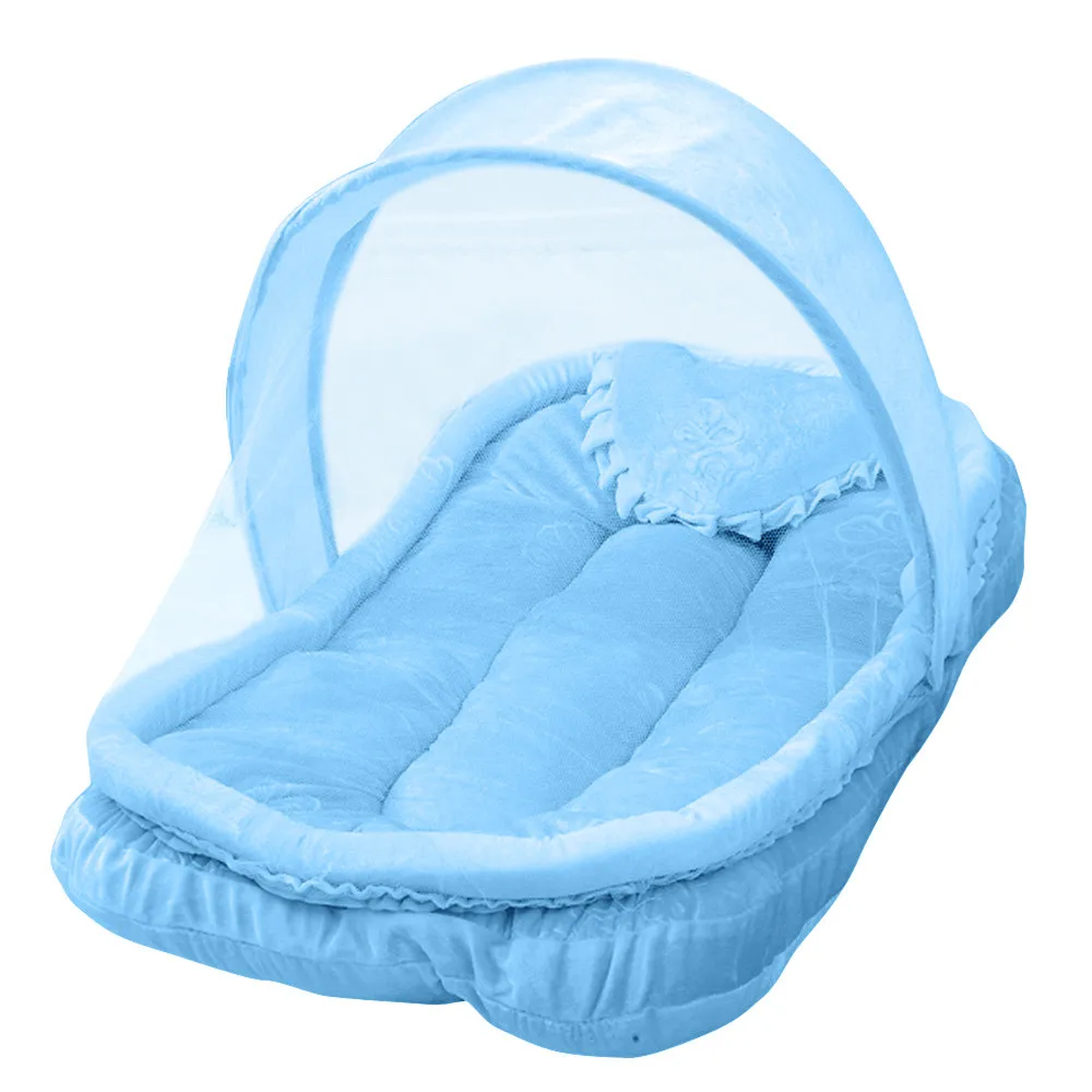 New Baby Crib Seat Mosquito Net Portable Bed Folding Newborn Curtain