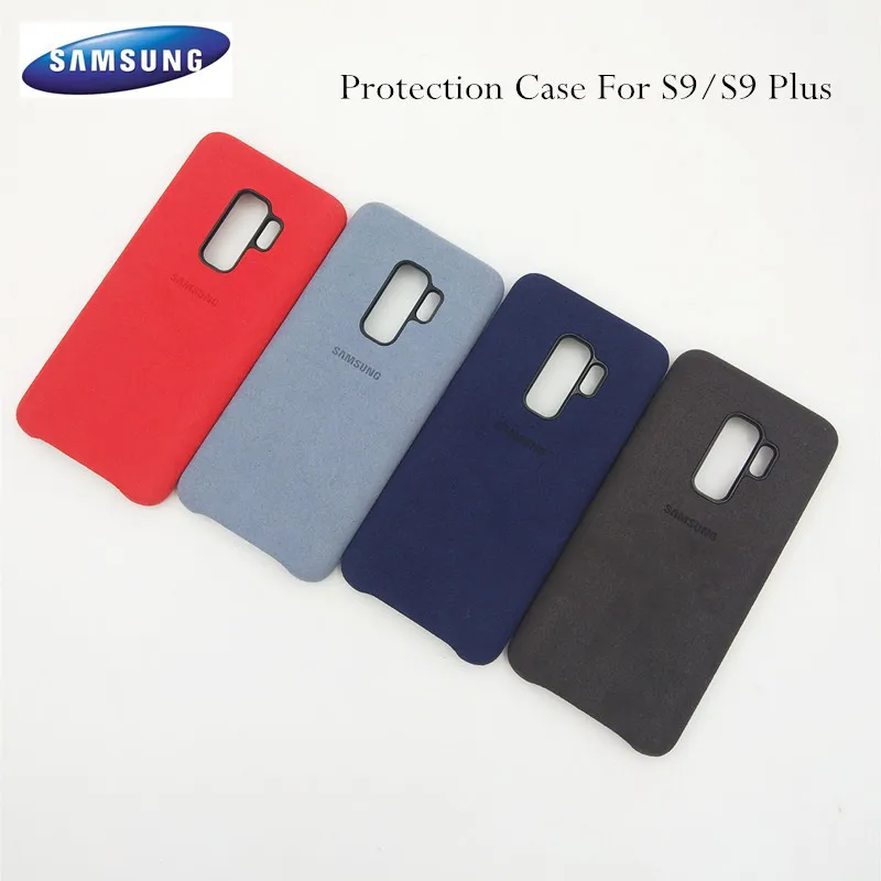 

Original S9 S9 Plus Case Samsung Galaxy Suede Leather Cover Soft-Touch Shell Phone Case Luxury Full Protection For S9 + Coque