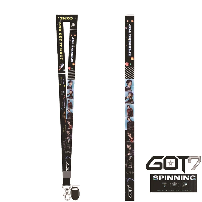 

Kpop Album GOT7 New Album Lanyard SPINNING TOP Lanyard Blackpink Key Chain K-pop Lanyard Key Ring Pendant Keyring Keychain