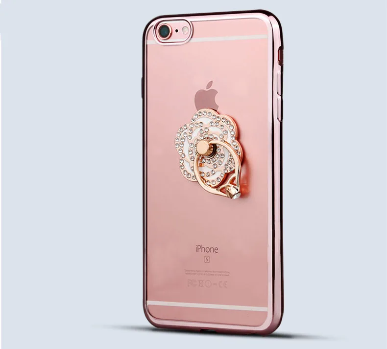 For iPhone Samsung Smart Phone Universal 360 Rotating Rose Rhinestone Mobile Phone Accessories Holder Stand Finger Ring Stent For iPhone Samsung Smart Phone Universal 360 Rotating Rose Rhinestone Mobile Phone Accessories Holder Stand Finger Ring Stent