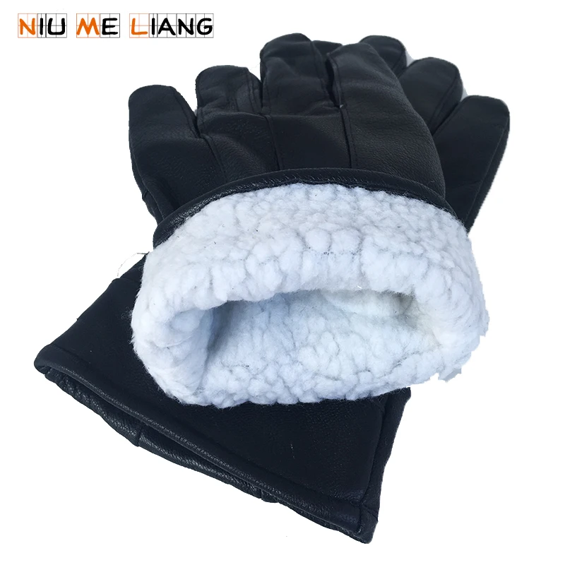 

Men leather gloves Winter Thicken/Thin gloves 2019 Genuine Leather winter gloves warm,brand mittens Driving gloves G16
