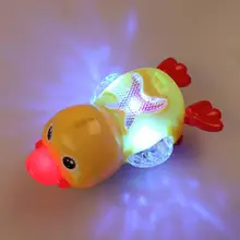 Пластиковая Электрическая универсальная игрушка утка имитирует плавательный звуковой светильник утки детский подарок