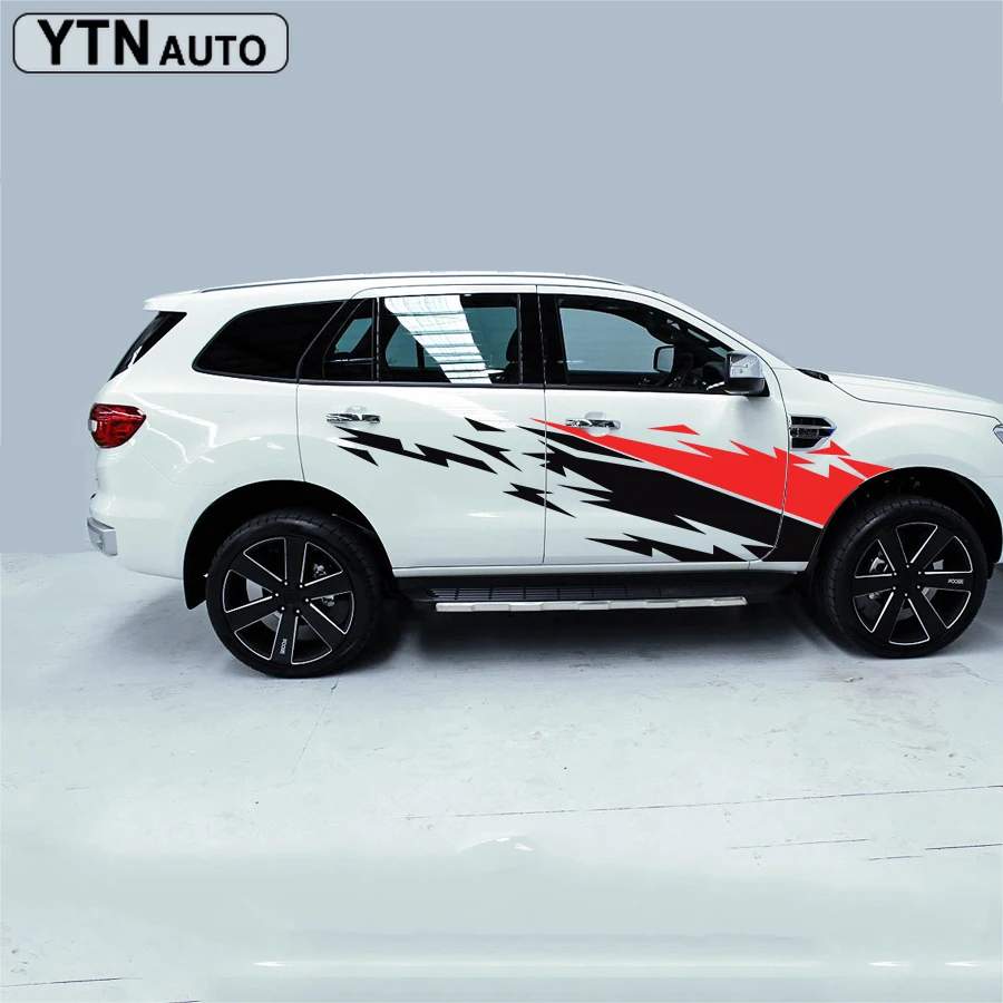 Автомобильные декоративные модифицированные наклейки 2 шт боковые двери крутые