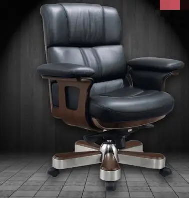 Белый кожаное кресло начальника. Компьютерное кресло поворотное офисное эргономичное. 69 - Цвет: 04