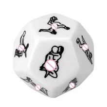New 1 Pcs 12 Sides Love Posture Adult Dice Fetish Sextoys Sexy Romance Erotic Craps Dice Toy Sex products Adult Games cubes