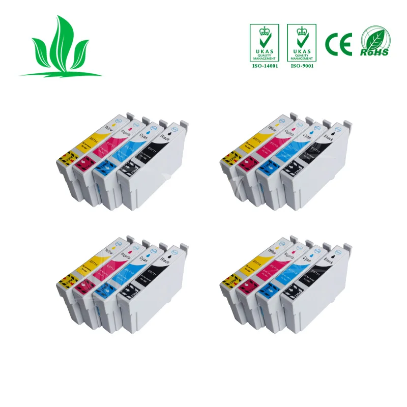 4 комплекта T0711 чернильный картридж для Epson Stylus SX215 SX218 SX100 SX105 SX400 SX405 SX410 DX4000 DX4050
