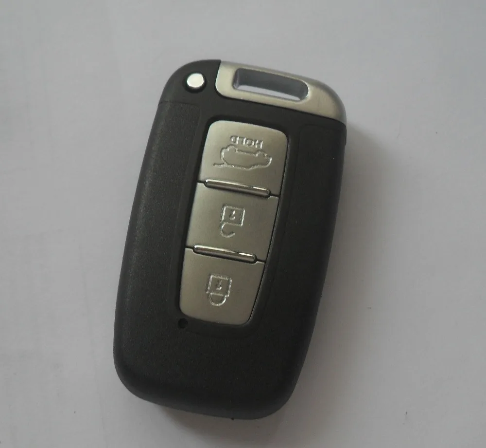 

3 Buttons Smart Remote key Shell For Hyundai IX35 Sonata 8 Smart Key Fob Case With Insert Small Key Blade
