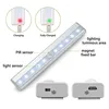 10 LED Motion Sensor Light USB Rechargeable Sensor Night Light Closet Light For Cabinet Wardrobe Kitchen Stair Magnetic Stick-on ► Photo 2/6