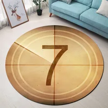 Забавный обратный отсчет круглый коврик и ковры для детей для дома, гостиной, пены памяти, спальни, прихожей, пол в туалете, двери, коврики для ванной