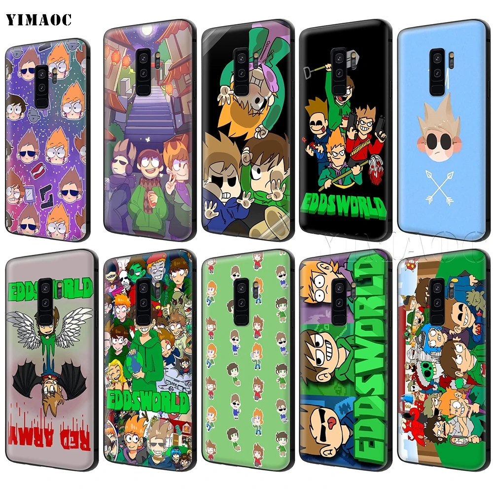 

YIMAOC Eddsworld Soft Silicone Case for Samsung Galaxy S6 S7 Edge S8 S9 Plus A3 A5 A6 Note 8 9