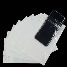 100 pçs/lote 8x14 10x18 12x20 14x23 cm White Clear Auto Seal Zipper poli Sacos de plástico Zip Lock Sacos de Jóias Sacos de Embalagem de Varejo